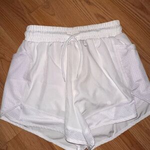 Women's White Athletic Shorts